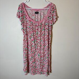 Kate Spade New York Floral Nightgown Pink Red Green Casual‎ 1X